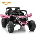 thumbnail image 1 of Kerry Yoo SU5 Kids UTV, 24V 4WD Powered Ride on Electric Car for Toddler, with Remote Control, Bluetooth Music-Pink, 1 of 7