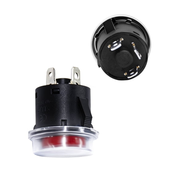 KerryYoo 2 Pcs Power Switch,Start Button, Accessories, Universal 12V 24V Ignition Switch Replacement Parts for Ride on Toys