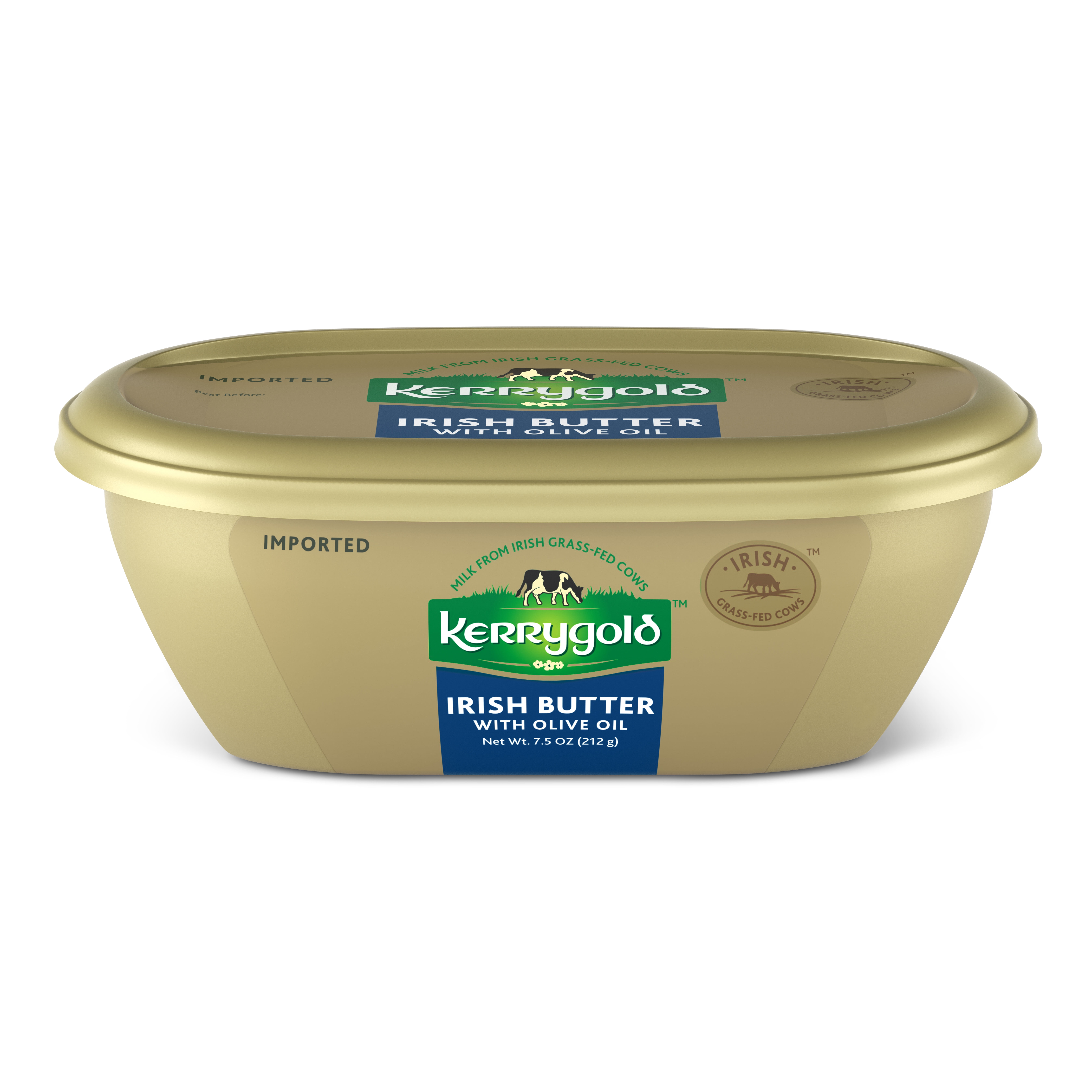Kerrygold Grass-Fed Pure Irish Butter with Olive Oil, 7.5oz