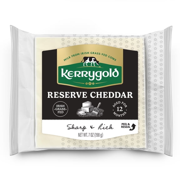 Kerrygold Grass-Fed Reserve Irish Cheddar, 7oz