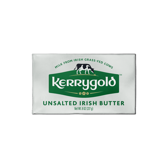 Kerrygold Grass-Fed Unsalted Pure Irish Butter Foil, 8 Oz.