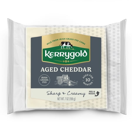 Kerrygold Irish Grass-fed Aged Cheddar Cheese, 7oz