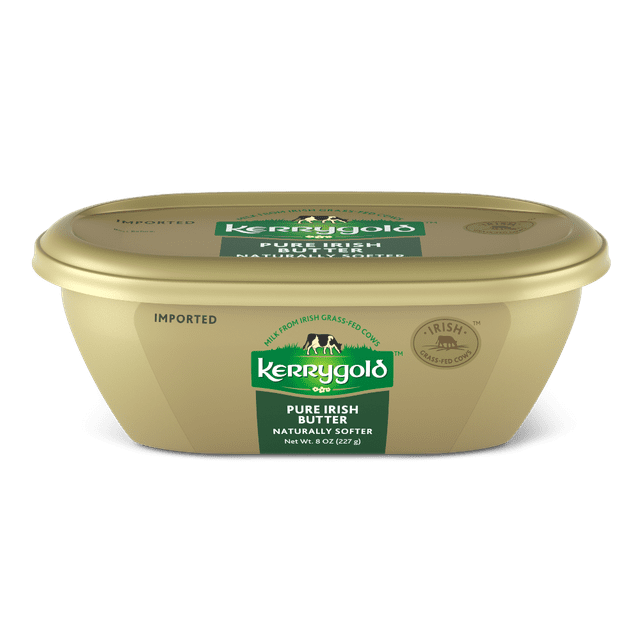 Kerrygold Naturally Softer GrassFed Pure Irish Butter, 8 oz Tub