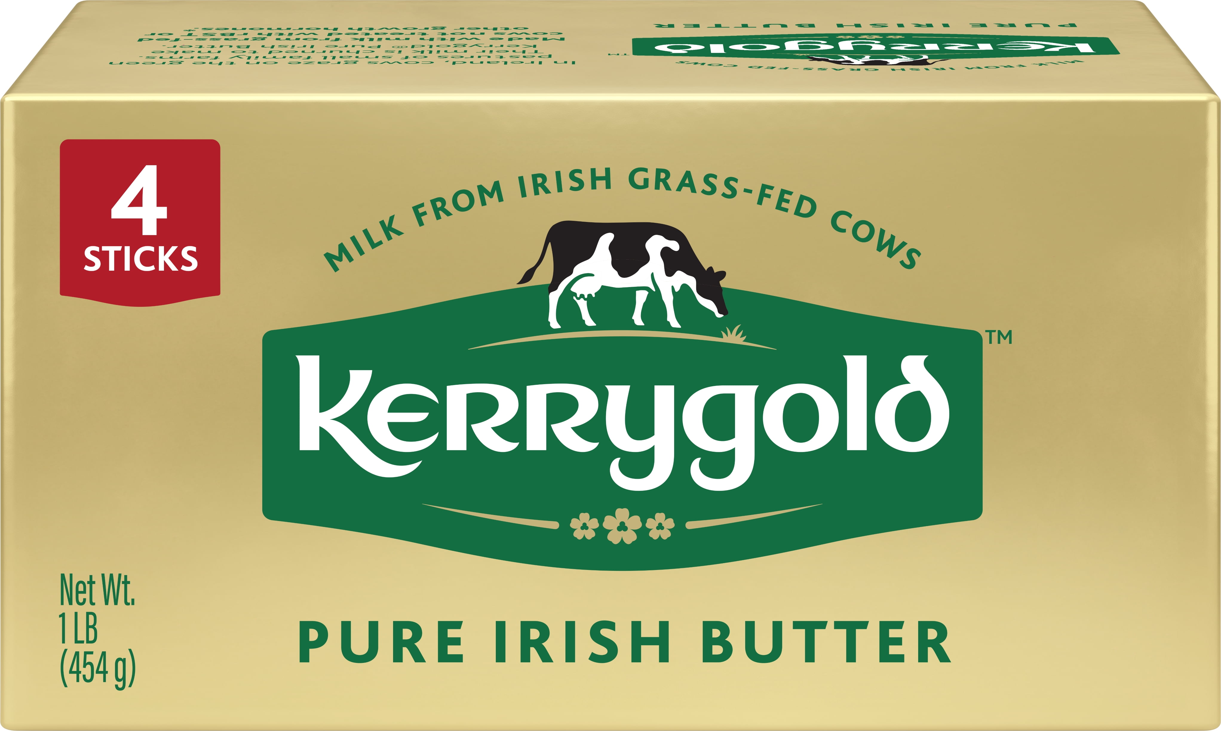 Kerrygold Grassfed Pure Irish Salted Butter Sticks 4x4oz