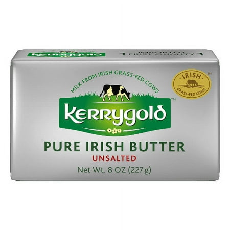 Kerrygold Unsalted Pure Irish Butter Bar, 8 Ounce Foil -- 20 per case.