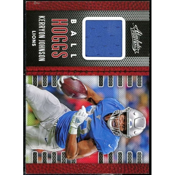 Kerryon Johnson Card 2020 Absolute Ball Hoggs Materials #13
