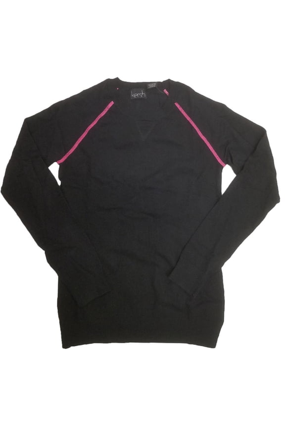 Ladies Long Sleeve Lightweight Sweater - Black(Medium)