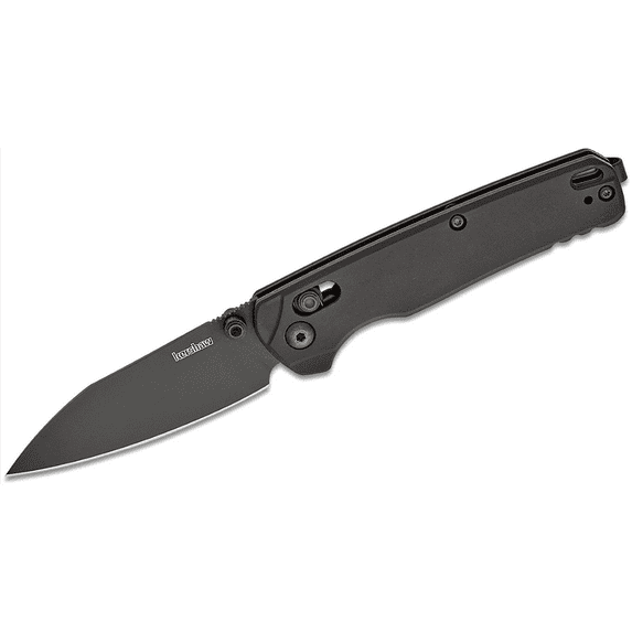 Kershaw Bel Air Manual Open DuraLock MagnaCut Reverse Tanto Blade EDC Folding Pocket Knife - Black