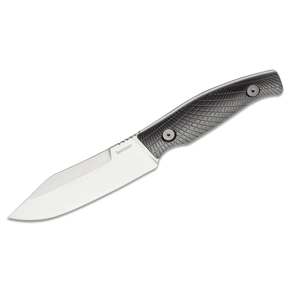 Kershaw Camp 5 Fixed Clip Point Blade Field Knife with Nylon Sheath - Black