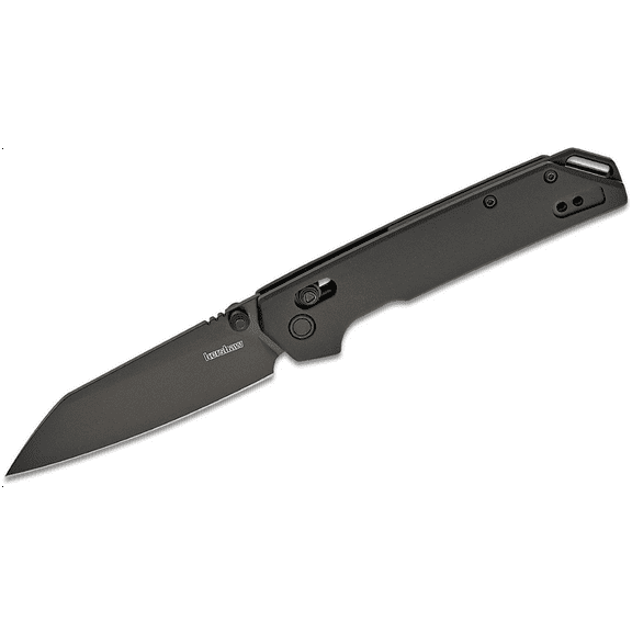 Kershaw Iridium Reverse Tanto Manual DuraLock Reverse Tanto Blade EDC Folding Pocket Knife with Black Blade - Black