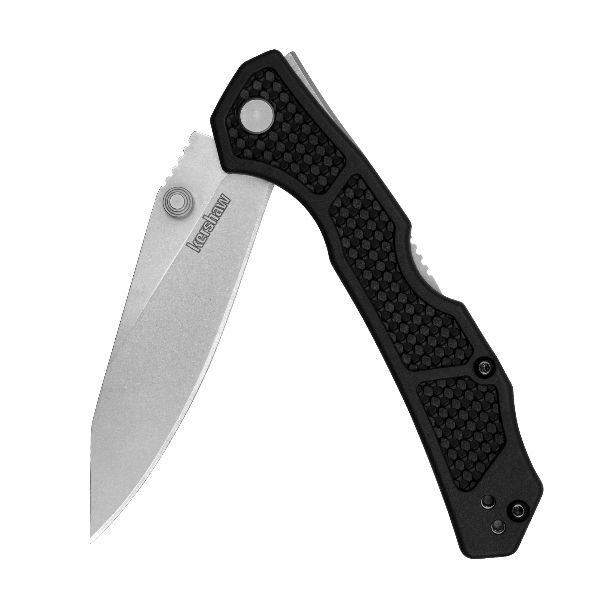 Kershaw Knives Kershaw 2033 Cargo Folding Knife Black GFN 3.25in Stonewash Clip Point
