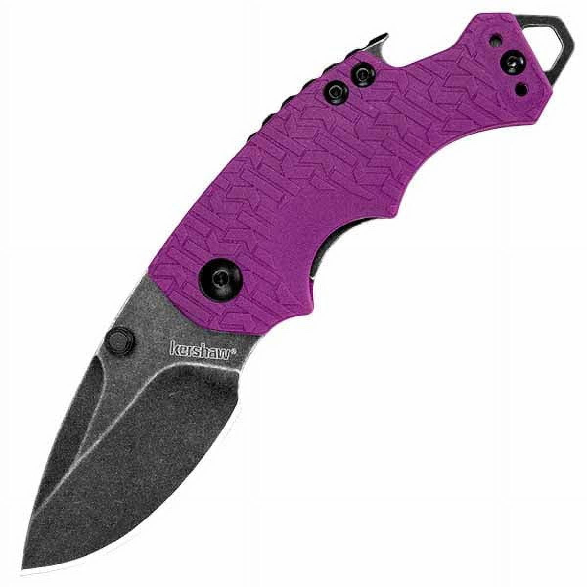 Kershaw Purple Shuffle Pocket Knife, 2.4” Stainless Steel Blade