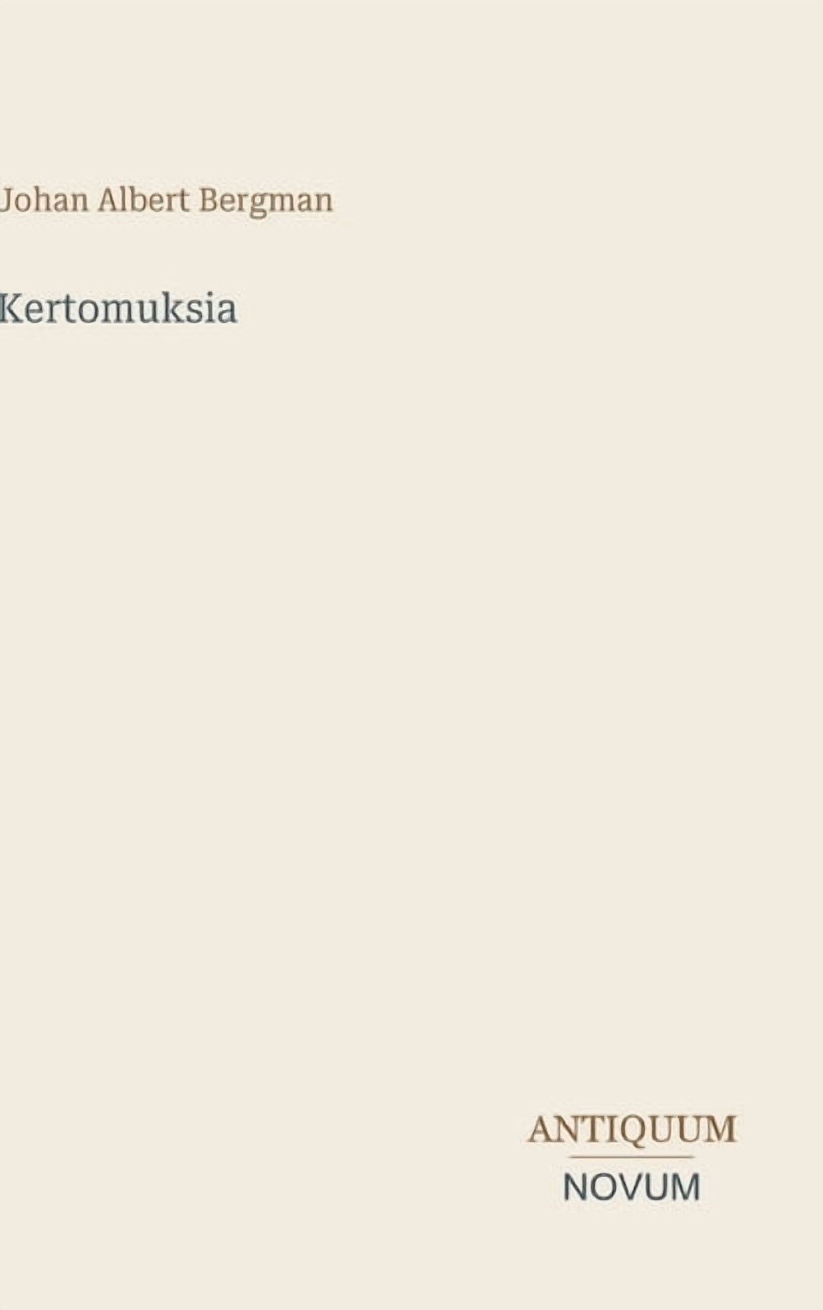 Kertomuksia, (Hardcover)