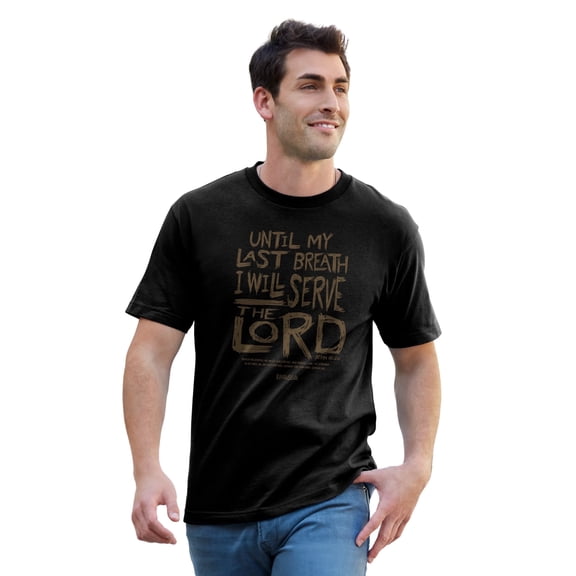 Kerusso Unisex Short Sleeve Casual T-Shirt, Last Breath, Black, LG