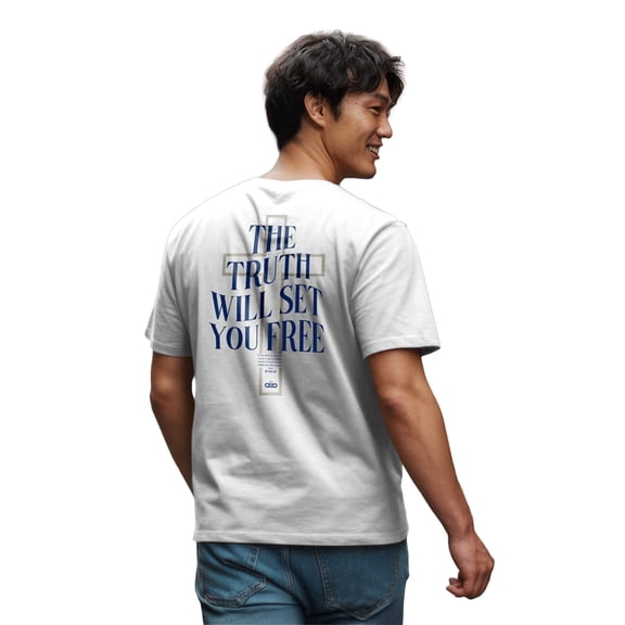 Kerusso Unisex Short Sleeve Casual T-Shirt, The Truth, White, XL