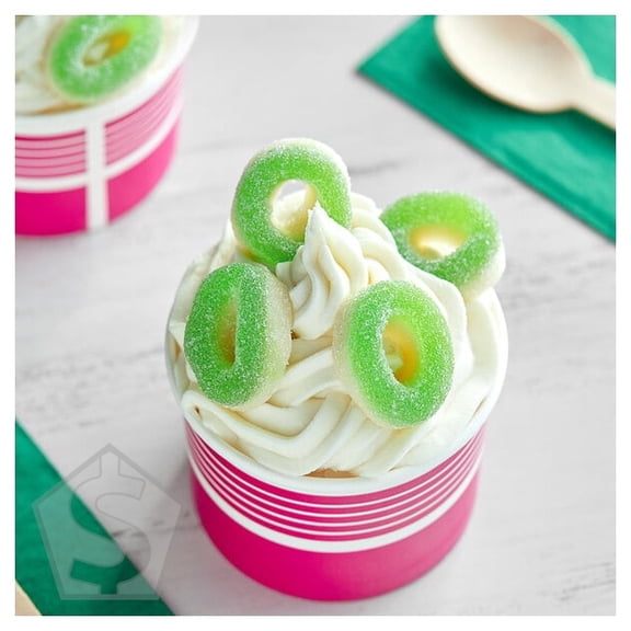 Kervan Gummy Apple Rings 5 lb. - 4/Case