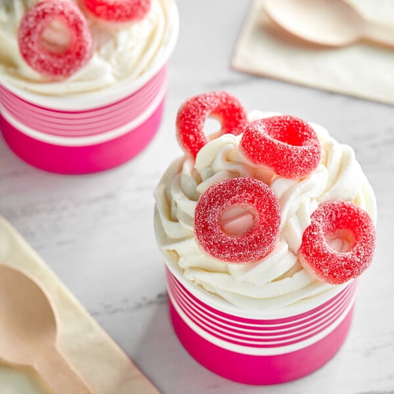 Kervan Gummy Cherry Rings 5 lb. - 4/Case