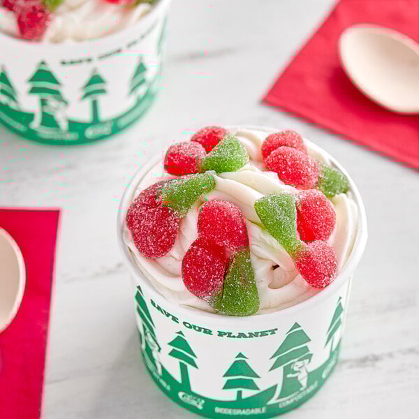 Kervan Sour Gummy Cherries 5 lb. - 4/Case