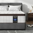 thumbnail image 1 of Kescas Queen Mattress, 10 Inch Plush Pillow Top Mattress with Heavier Coils& Gel Memory Foam, Medium Firm Feel, for Back Pain, 1 of 8