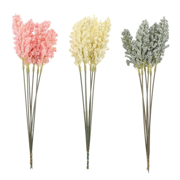 Kesenlong 18PCS Dried Wheat Stalks Bunch for DIY Home Wedding Table Decor