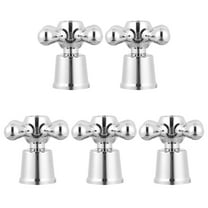Kesenlong 5Pcs Cross-Arm Faucet Handle Universal Replacement Hot Cold Tap
