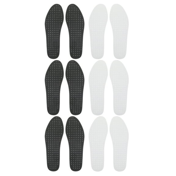 WASHWEPE Comfort Insoles EVA 6 Pairs for Shoes Sweat Absorption Heel
