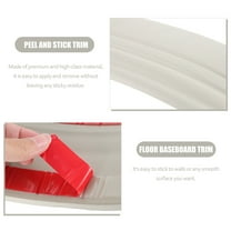 Kesenlong Baseboard Molding 1 Roll Peel and Stick Molding Floor Baseboard Trim Self Adhesive Baseboard Molding 2 Meters