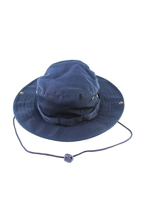 Boonie hat Fashion Unisex Adult Outdoor Sports Wide Brim Boonie Hat Fishing Hat - Free Size (Navy Blue)