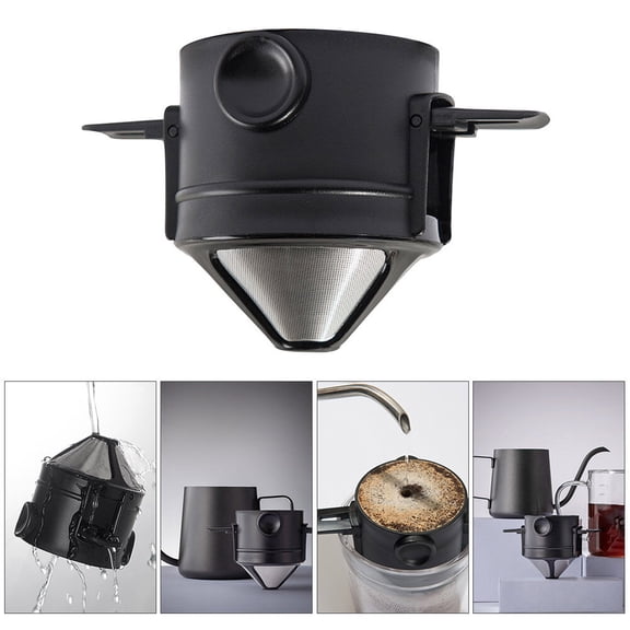 Kesenlong Coffee Filter 1pc Paperless Coffee Dripper Manual Stainless Steel Coffee Filter