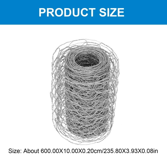Kesenlong Duck Wire Net 1Pc Chicken Wire Fencing Poultry Wire Mesh Fence Yard Garden Crafting Decor (Silver)