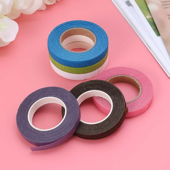Kesenlong Floral Tape 6 Rolls 30 Yard Floral Tapes Flower Tapes Floral Stem Wrapping Packing Tapes Bouquet DIY Decor Tapes