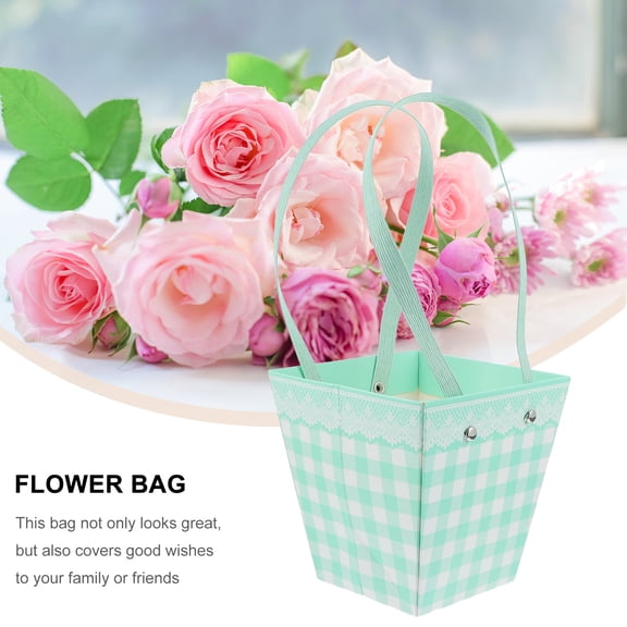 WASHWEPE Florist Flower Hat Boxes Assorted Color 5Pcs 10.61x4.72in