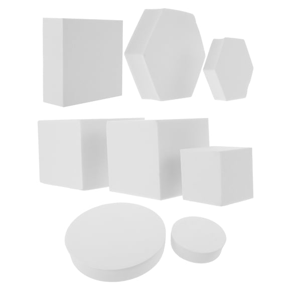 Kesenlong Geometric Photoshoot Cube 8pcs Three-dimensional Geometry Foams Adornments Geometric Solid Ornaments Home Decor