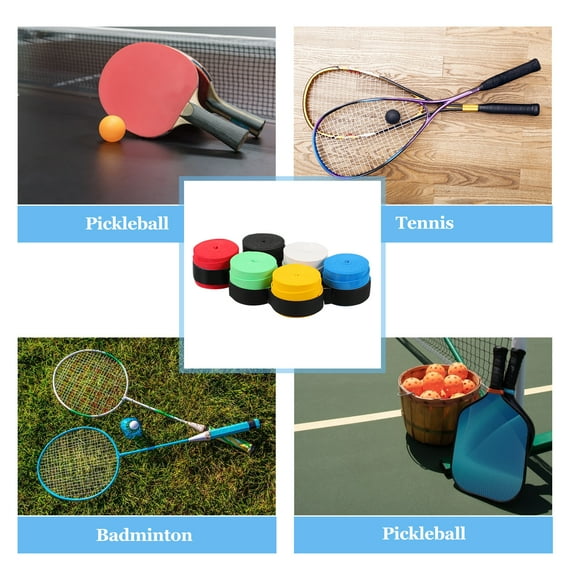 Kesenlong Hands Pole Grip 6pcs Racket Overgrips Anti-slip Tennis Racket Overgrips Sweatband Grip Tape