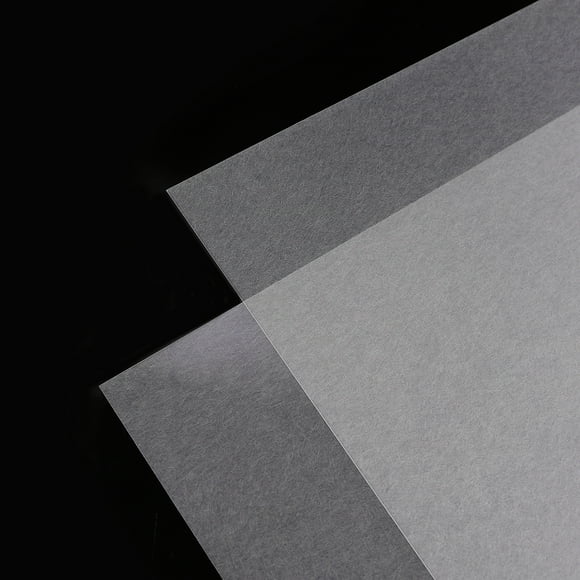 Kesenlong Heat Shrink Printing 50Pcs 20x29cm Heat Shrink Paper Film Sheets DIY Hand-painted Contraction Sheets Translucent Heat-shrinkable Sheet (0.3mm, Fine Grinding)