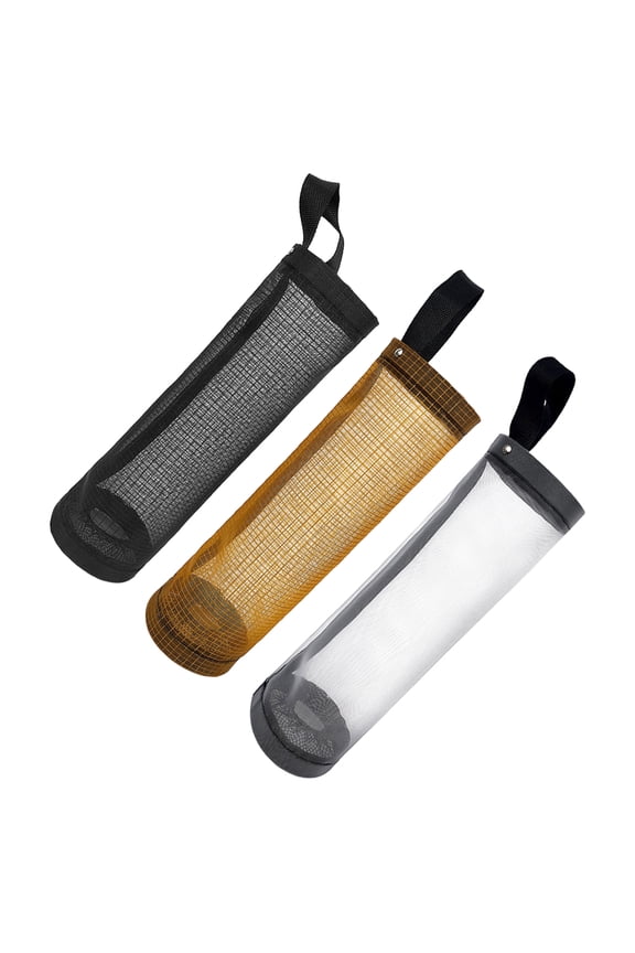Small Room Space Saving Plastic Bag Hanging Holders Nylon 3pcs