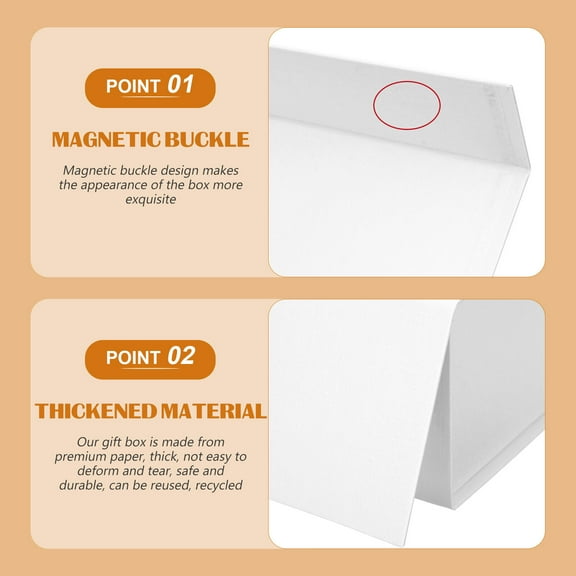 Kesenlong Magnetic Gift Box Magnetic Gift Packaging Box Magnetic Bridesmaid Proposal Box Gift Box with Lid