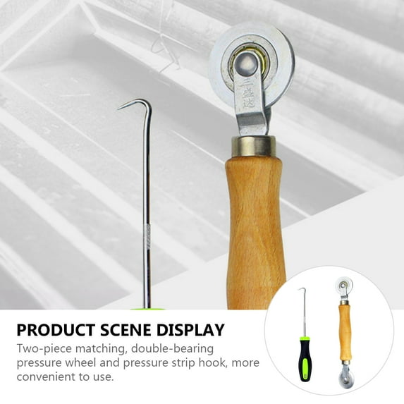 Kesenlong Mesh Screen Tool 2pcs Mesh Screen Window Door Installation Tool Screen Spline Roller Tools