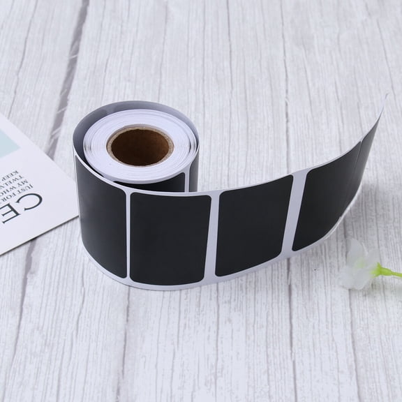 Kesenlong PVC labels 120 Stick Writable Name Stickers Eco-friendly PVC Waterproof Chalkboard Labels Reusable Removable Pantry Labels for Home Kitchen Party Decor Black