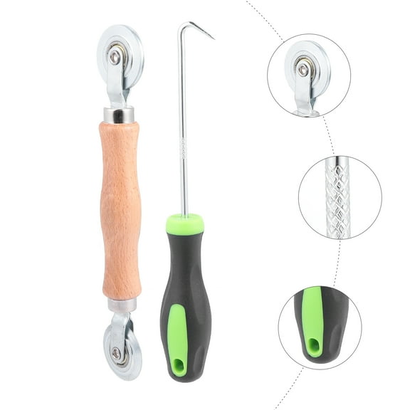 Kesenlong Screen Rolling Tool 2 Pcs Screen Rolling Tool Screen Spline Roller Tool for Window Door Screens