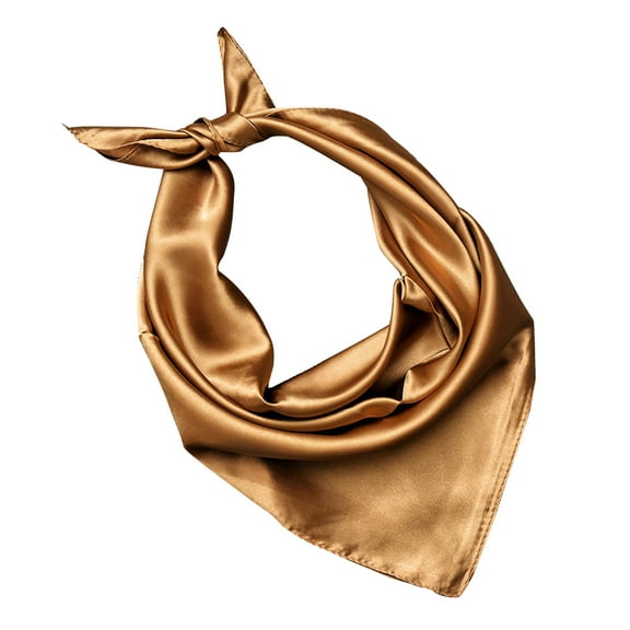 Kesenlong Women Lady Solid Color Wrap Scarf Fashion Accessory (Golden)