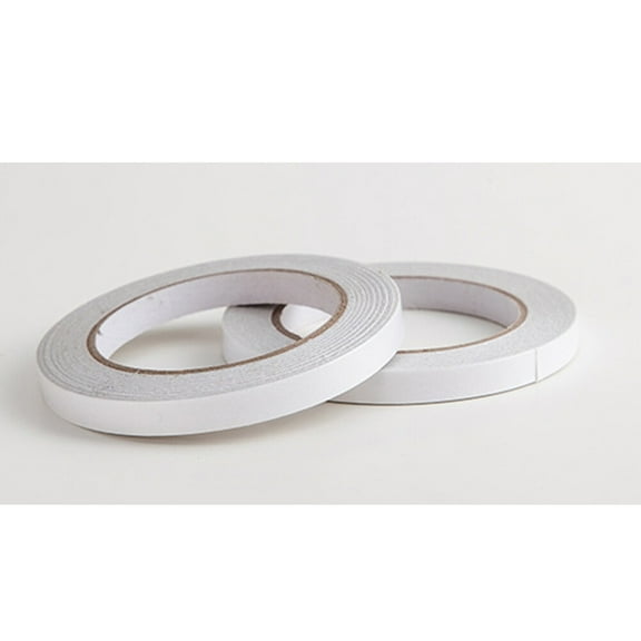 Kesenlong adhesive tape 6PCS Office Stationery Handmade Thin Double-sided Tape Transparent Double-sided Adhesive Tape Fastener Tape for Crafts Offfice School Stationery Supplies (10mmX8m)