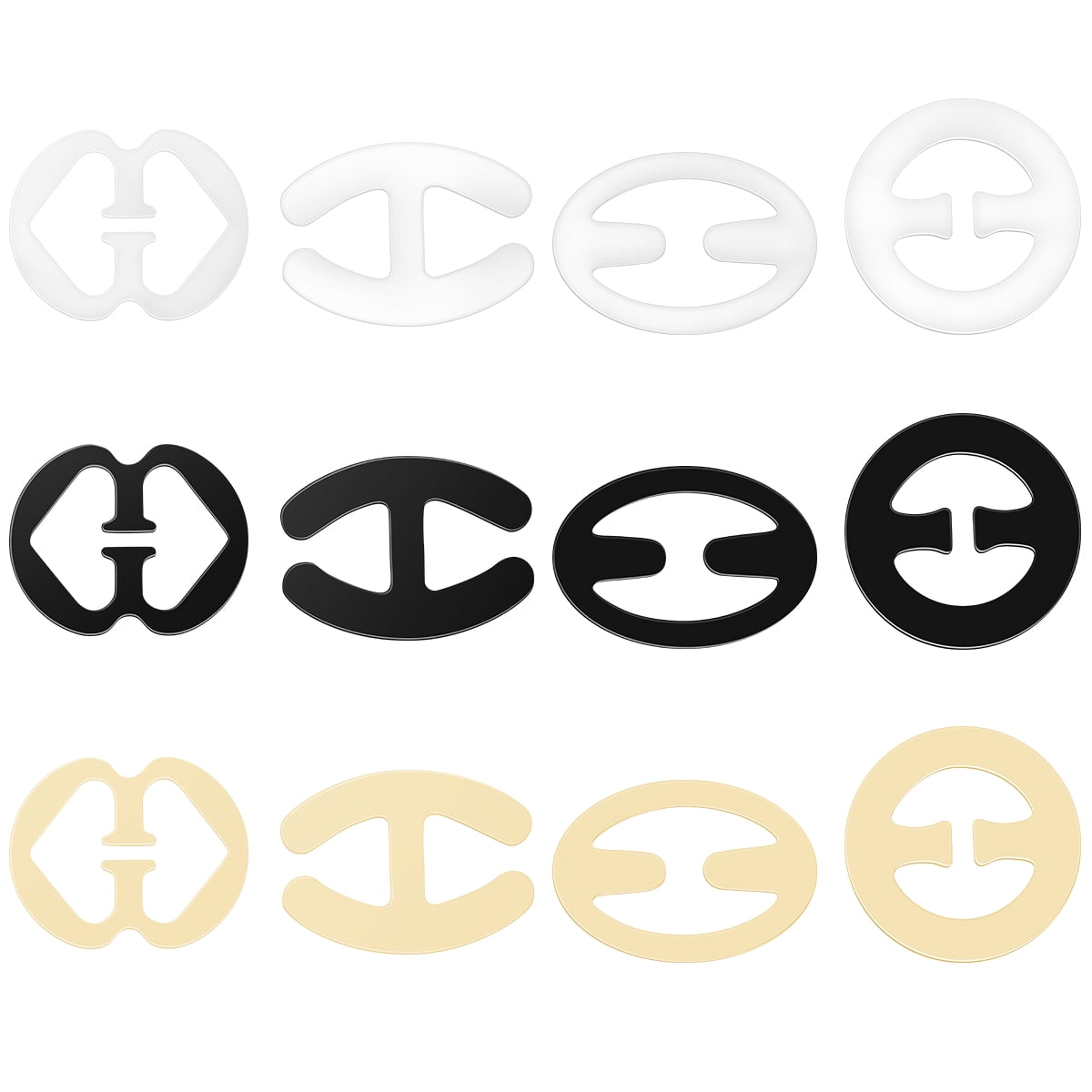 Kesenlong bra strap clip 12pcs Women Bra Straps Clip Antiskid Buckle