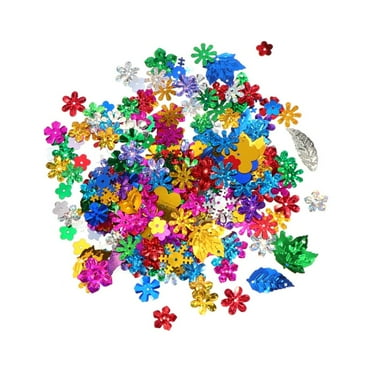 Kesenlong diy sequins 50 Grams Multi-shaped Glitter Confetti Colorful Sequins for DIY Crafts and Decoration (Mixed Color)