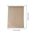 thumbnail image 1 of Kesenlong drawstring bags large 6pcs Burlap Bags Drawstring Storage Pouches Potato Reusable Vegetable Bags, 1 of 9
