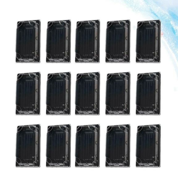 Kesenlong packing boxes 50PCS Disposable Sushi Packing Box Fruit Cake Carry Out Container Take Out Boxes (Black)