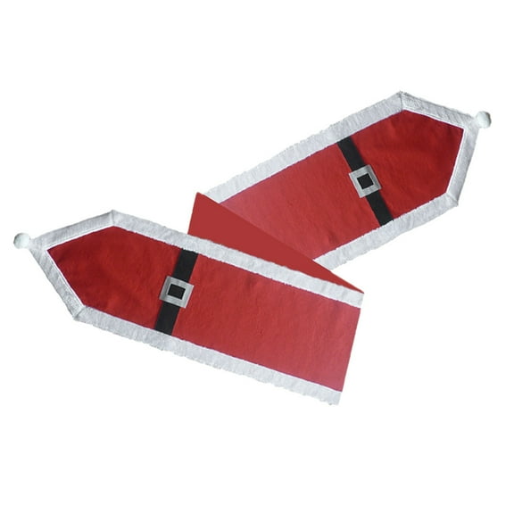 Kesenlong party table cloth Christmas Table Runner Restaurant Table Decoration Santa Claus Belt Table Runner