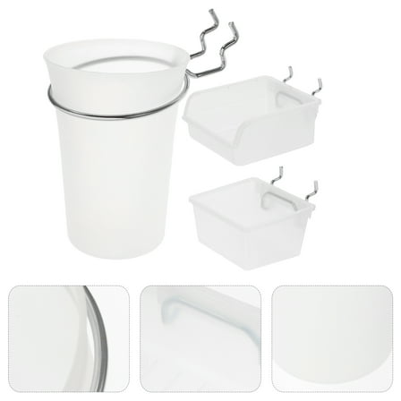 Kesenlong pegboard bins 1 Set Peg Board Hooks Pegboard Bins Peg Organizer Accessories for Garage Storage