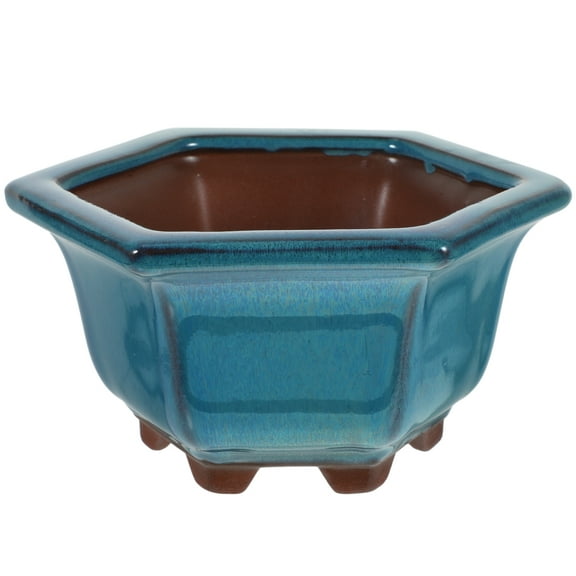 Kesenlong plant pot Simple Glazed Plant Pot Ceramic Succulent Flower Pot Home Bonsai Container