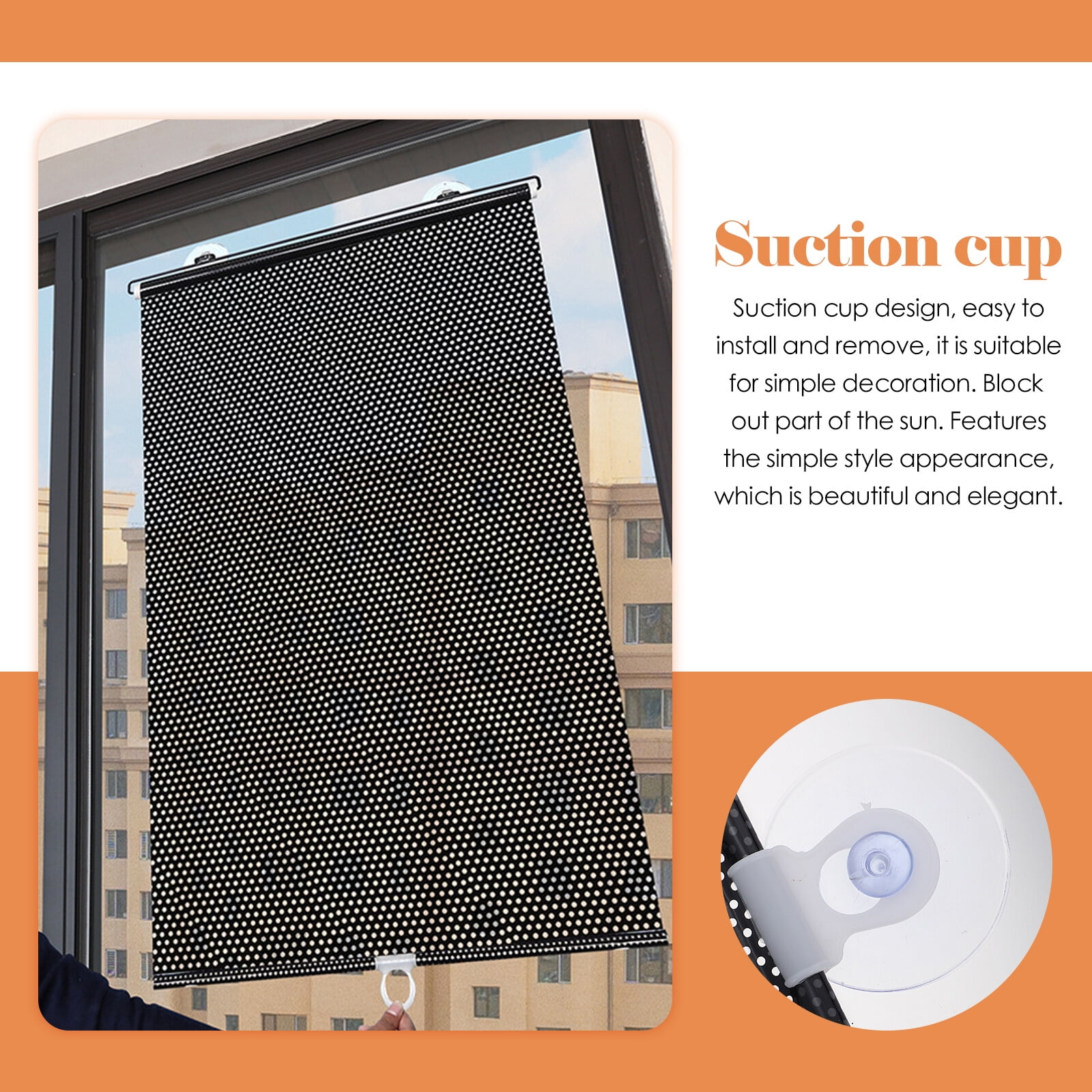 Kesenlong skylight shades 1 Set Nail Free Window Shade Telescopic